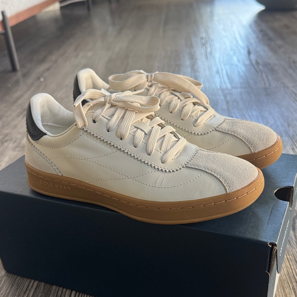 Cole Haan GC Brynn Sneaker Beige and Black